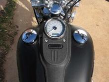 Rider's view of the new bullet headlamp