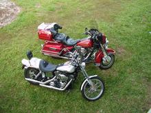 In Daytona, in the spring. My geezer glide and EZ's anniversary edition!