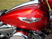 Softail Deluxe tank badge.