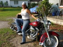 a 2007 Road King I rented last year (2007) before I bought my wide glide and my chick on our way to the Smokeout VII in Salisbury, NC.