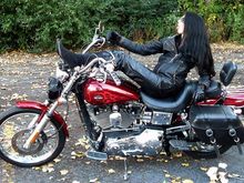 She had better be careful... she might fall off!