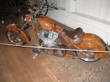 This bike was painted up like a horse.  The detail in the paint job was fabulous..
