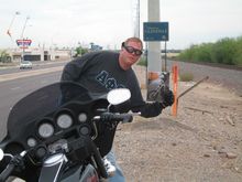 On the road, somewhere near Phoenix