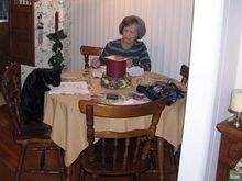wife and son eating lunch
