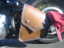 Swing arm bag from Shaun at www.sokustom.com