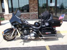 Returning from Harley's 105th celebration.