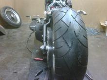 got a metzler 210 on with an 1 1/8 belt. tore 27 teeth off that 22mm rubber band they call a belt