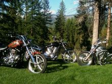 An evening shot with my riding buddies.
