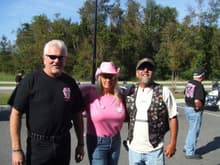 2008 1005pinkribbonbritts0001such an honor to ride in the pink ribbon foundation ride for breast cancer . wilmington nc ,.the britts beside me