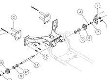 The rear fork.