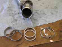 The head pipe supports the tapered cone gaskets,  One thing to note: Take the burrs off end of the pipe so the end does not tear up the gasket.