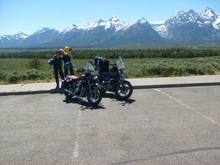 Me and my best riding buddy in the Grand Tetons.