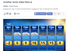 Yep, half way to freezing today and another GloBULL warming blast to follow.