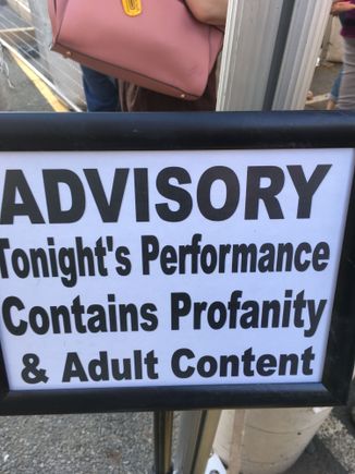 Then there were these signs all over at the DICE show. Lol. If this warning was for you, might be at the wrong show. 