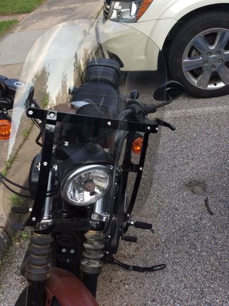 Attached to my bike. 