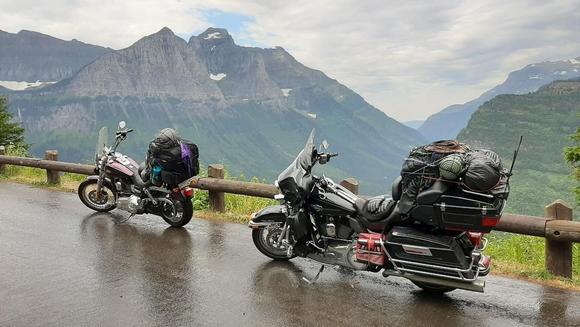 As you can see it always rains at Glacier, not much