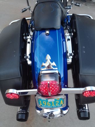 Kuryakyn panacia tail light system and tribal chrome piece