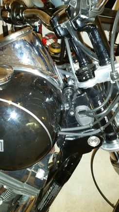 mount arm, thread nuts on arm, but didn't tighten