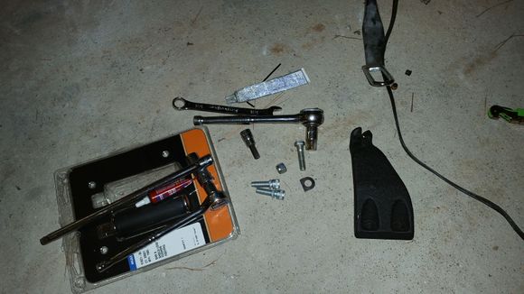 9/16 socket.  9/16  wrench.

spring washer for peg mounting p/n: 250912-72

hex?  locktite