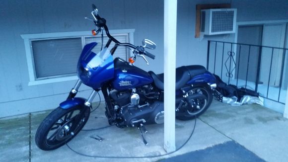 New fairing painted to match.