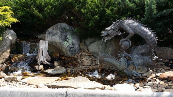 Dragon that the tail belongs to. Foothills Harley Davidson, Maryville, TN 4.23.16