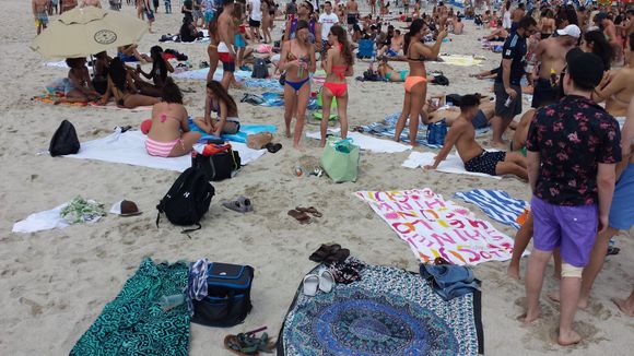 This was the beach scene