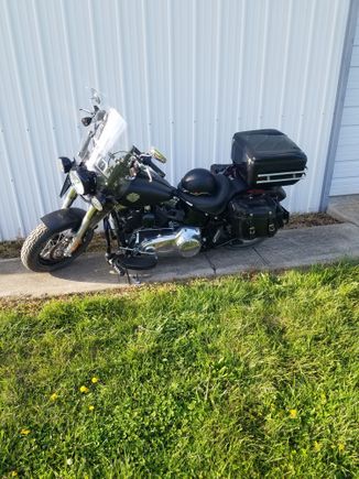 The day you look at your bike and say "It would seem I should have looked harder at the Heritage" eh, softail is a softail, just different bars, fenders, and add-ons.