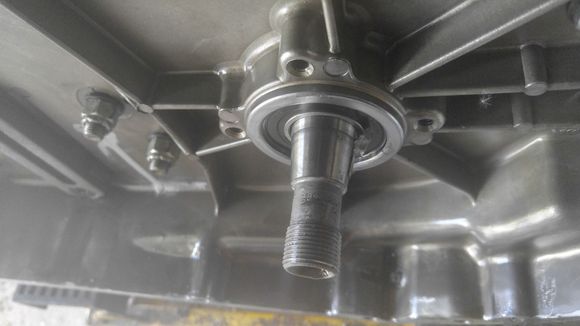I THINK I sheared the key, trying to break the compensating sprocket nut loose...  3' breaker bar, 10' pipe over said breaker bar, (I reassembled the clutch and drive chain) and the Mrs. standing on the rear brake.  But...