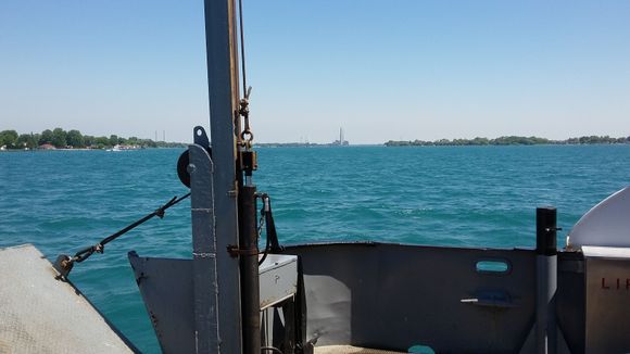 St. Clair river looking north off the ferry.