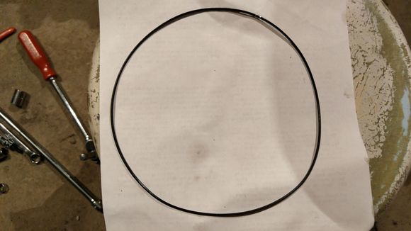 The old O-ring, that I pulled off the case.  No rips, no tears, and no pinch marks...  I did replace it with a new one.  The new one is a funky blue color and is a little bit thicker.