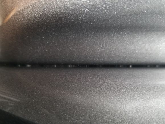 grit and grime in seam