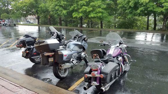 It started to pour the minute we got back to the hotel in Eureka Springs.