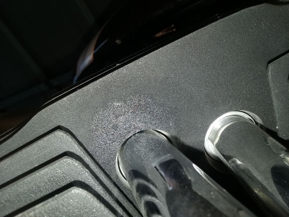 rear  The intake clip is centered but the exhaust is not. 