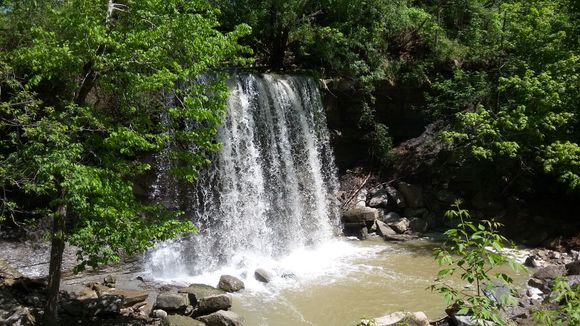 The “Falls” at Rock Glen. This falls is seriously normally a trickle!