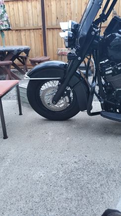 Took off the Chinese stick on Heritage sign. Came off easy. Left a few holes, will see if they whistle.  If no might leave it.