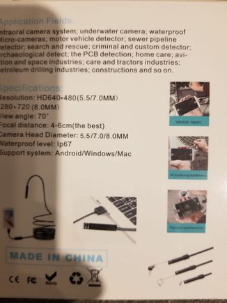 It comes with attachments as well. I picked this up in 2018 and inserted it into the spark plug chambers. 