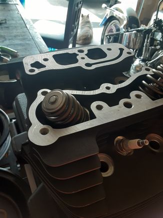 Today i put new valve seals in and reinstalled the lapped valves.