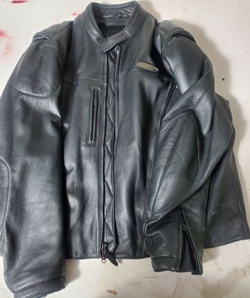 Jacket is in useable condition with removable lining and removable elbo pads.  Asking 150$ + shipping send me a message to figure out details if interested thanks