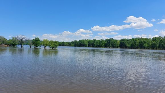 Looking north, away from the bridge.