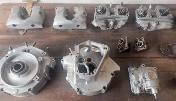 May have to remove the valves from cylinder heads , but mostly every thing is cleaned up & ready to go !