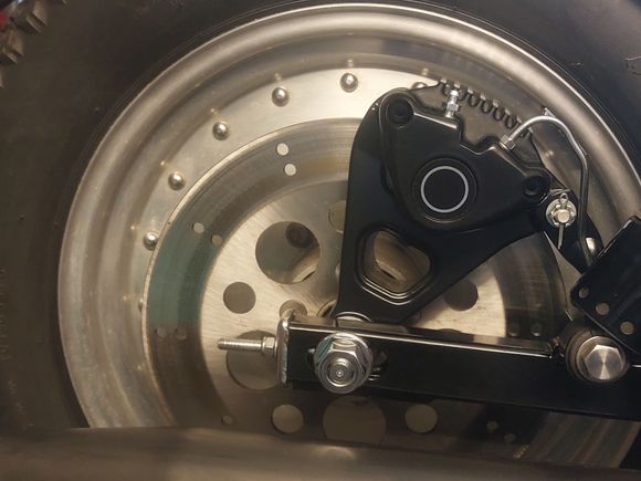 The Rear Spun Aluminum Wheel, this wheel was in the 1990 Harley Accessories  Catalod . . .  Now hard to find !