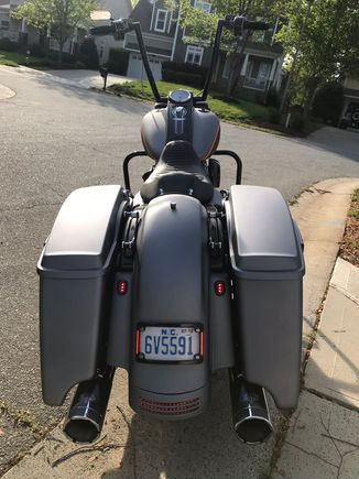 I fixed up the light setup on the rear.  I’ve done this same setup on my last three touring bikes.