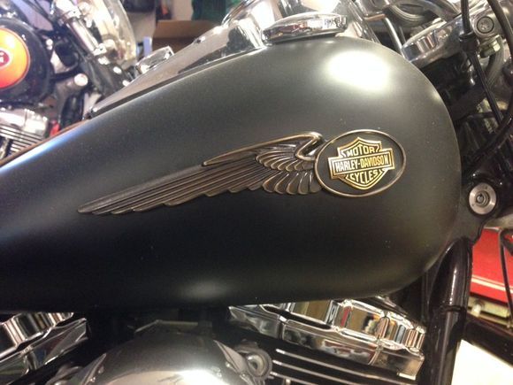 My tank badges; made from 110 anniversary pieces
Classier than tin or vinyl to me...