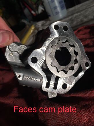 Feed gerotor to camplate.