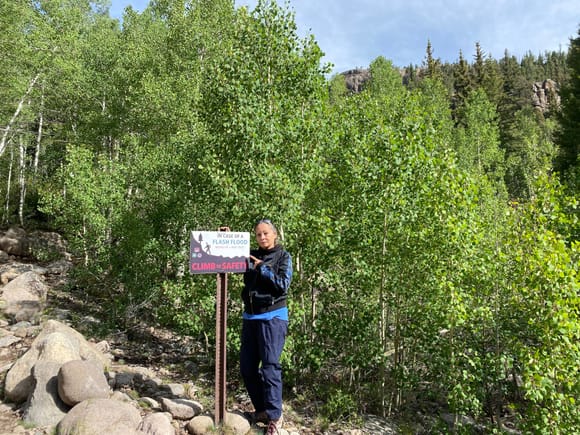 Found a hiking trail in the Rio Grande national forest off 160