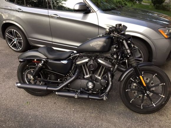 added Mustang Day Tripper solo seat and RSD Blunt high flow A/C