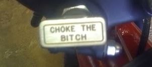 My choke knob.