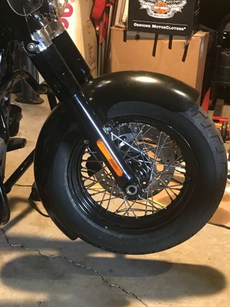 Installed my new rap around front fender,need to finish it up a bit