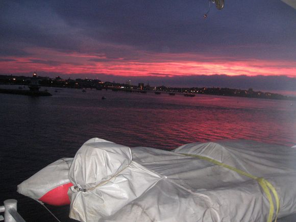 Scarborough, Maine. 
'The Cat' ferry returning from Nova Scotia.