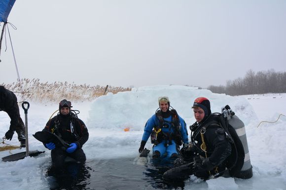 the three of us instructor/trainer marc on the right tristan center